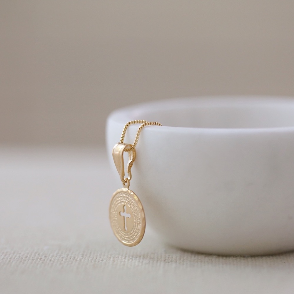 Our Father Prayer Necklace | 18k Gold Filled - Picture 5 of 9